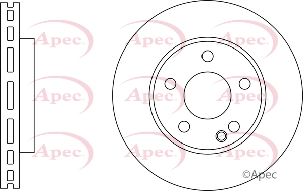 Disque de frein APEC DSK3770