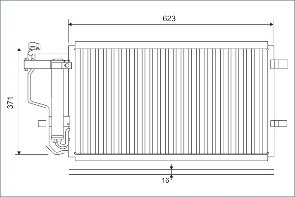 Condenseur, climatisation VALEO 810907
