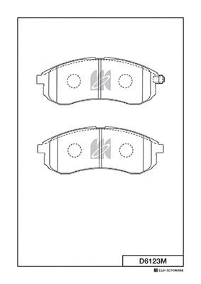 Kit de plaquettes de frein, frein à disque MK Kashiyama D6123M