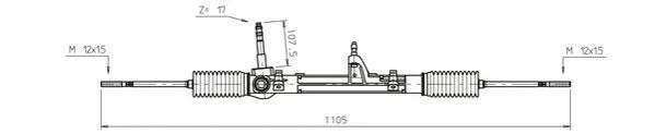 Crémaillère de direction GENERAL RICAMBI FI4101