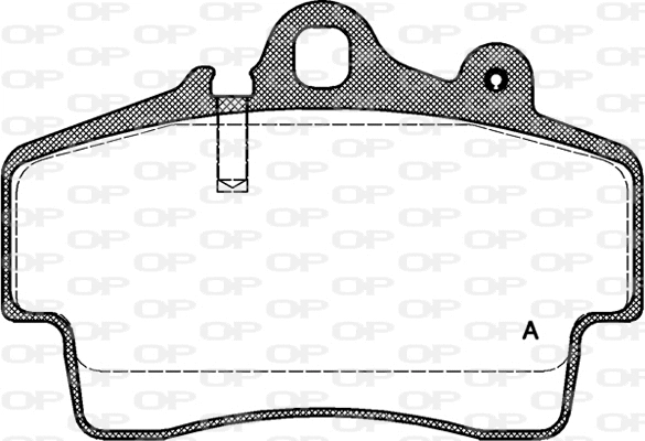 Kit de plaquettes de frein, frein à disque OPEN PARTS BPA0653.00
