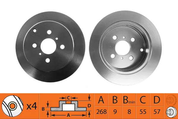 Disque de frein SB BR21167