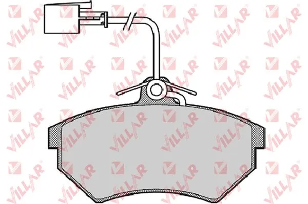 Kit de plaquettes de frein, frein à disque VILLAR 626.0724
