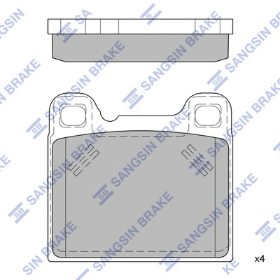 Kit de plaquettes de frein, frein à disque Hi-Q SP4398
