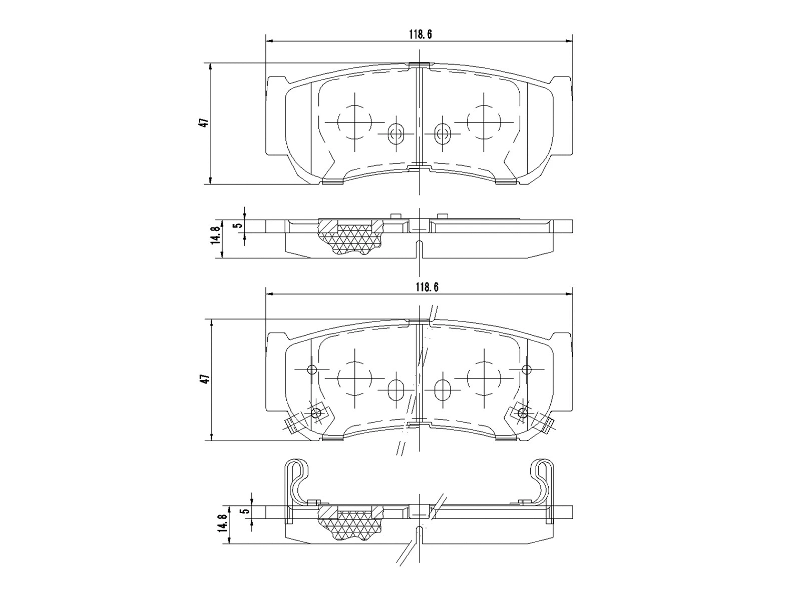 Kit de plaquettes de frein, frein à disque A.Z. Meisterteile AZMT-44-022-1250