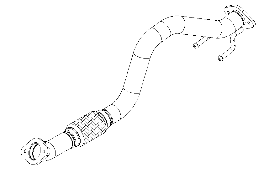 Tuyau d'échappement Vellerand 15344