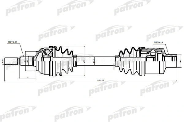 Arbre de transmission PATRON PDS0622