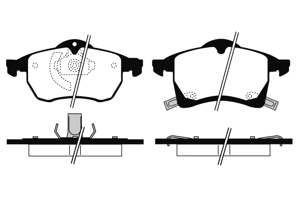 Kit de plaquettes de frein, frein à disque Technika 01231
