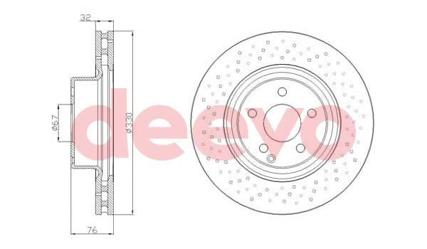 Disque de frein DEEVO BD12300