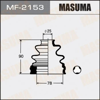 Jeu de joints-soufflets, arbre de commande MASUMA MF-2153