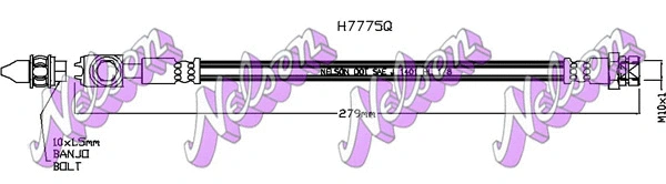 Flexible de frein KAWE H7775Q
