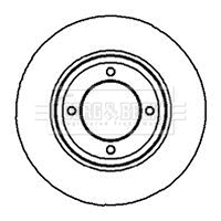 Disque de frein BORG & BECK BBD4850