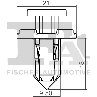 Clip, enjoliveur FA1 72-20002.25