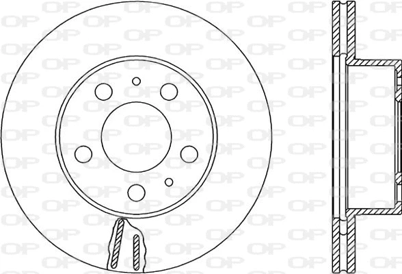 Disque de frein OPEN PARTS BDR1601.20
