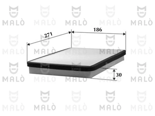 Filtre, air de l'habitacle AKRON-MALÒ 1530131