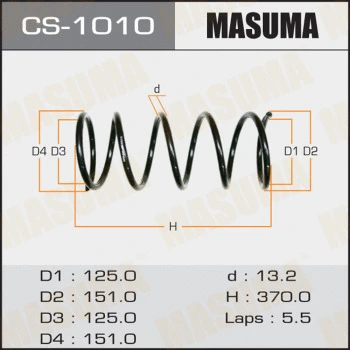 Ressort de suspension MASUMA CS-1010