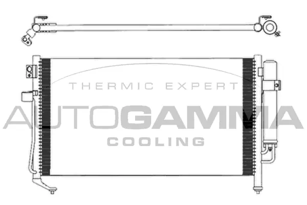 Condenseur, climatisation AUTOGAMMA 103837