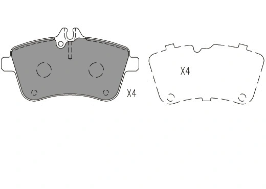 Kit de plaquettes de frein, frein à disque KLAXCAR FRANCE 24064z
