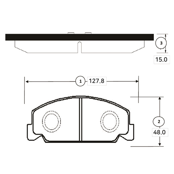 Kit de plaquettes de frein, frein à disque CTR GK0322