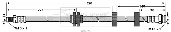 Flexible de frein BORG & BECK BBH7778
