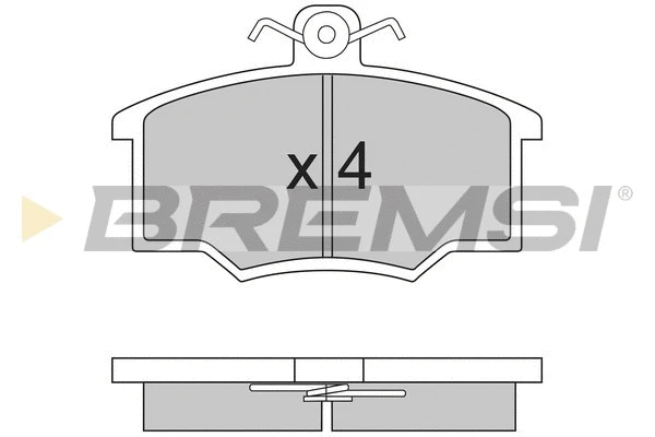 Kit de plaquettes de frein, frein à disque BREMSI BP2143