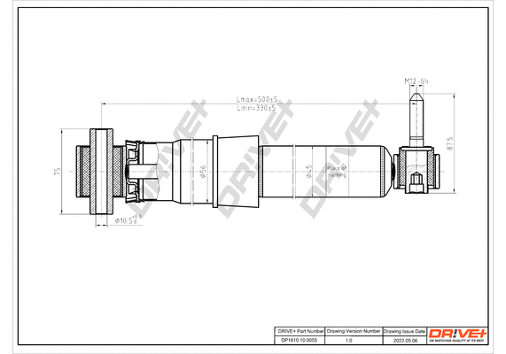 Amortisseur Dr!ve+ DP1610.10.0055
