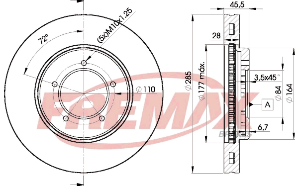 Disque de frein FREMAX BD-2610