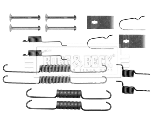 Kit d'accessoires, mâchoire de frein BORG & BECK BBK6220