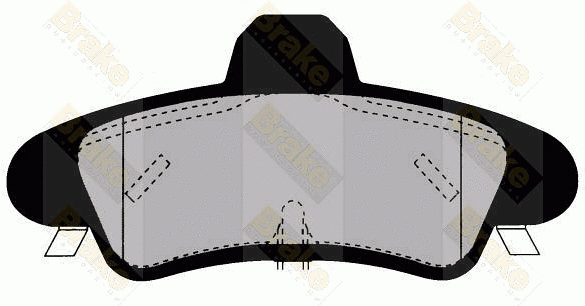 Kit de plaquettes de frein, frein à disque Brake ENGINEERING PA1524