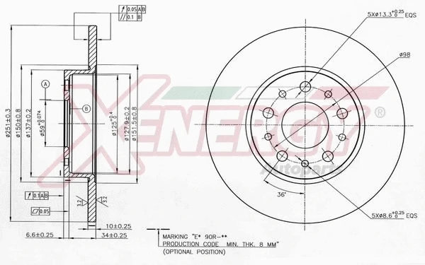 Disque de frein AP XENERGY X601469