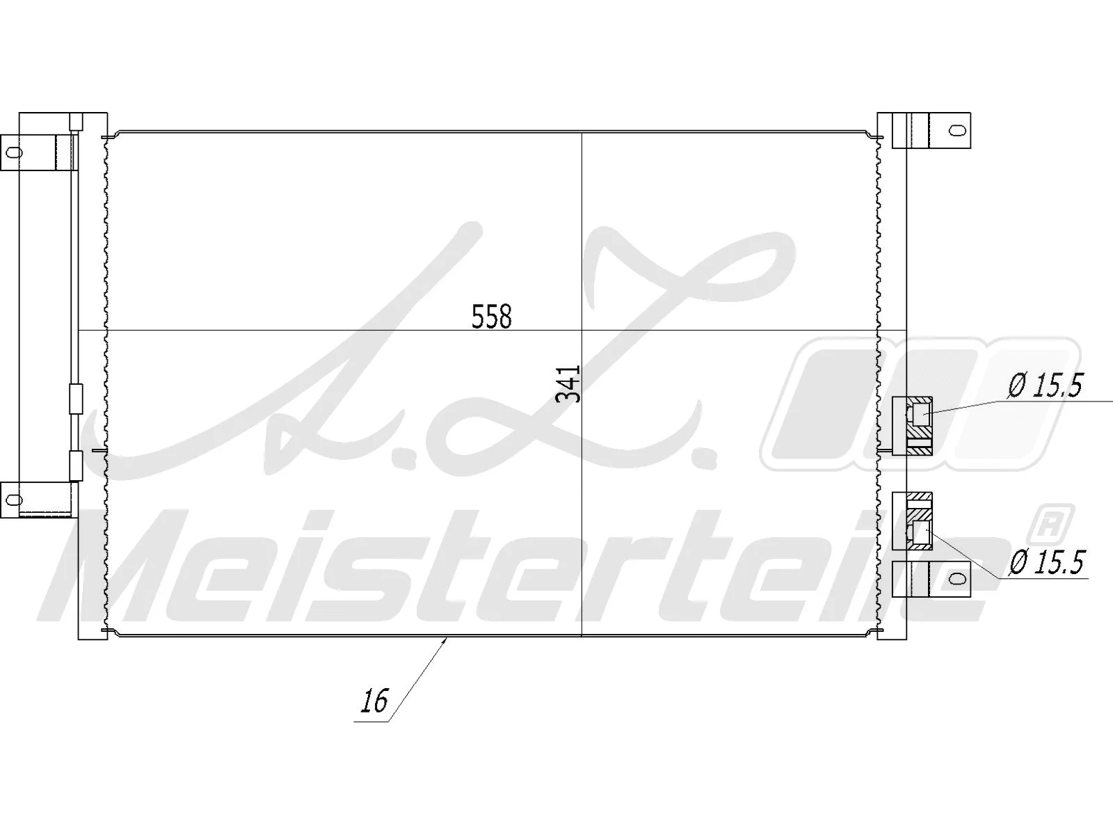 Condenseur, climatisation A.Z. Meisterteile AZMT-45-030-1470