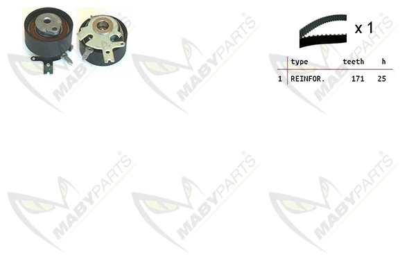 Kit de courroie crantée MABYPARTS OBK010154