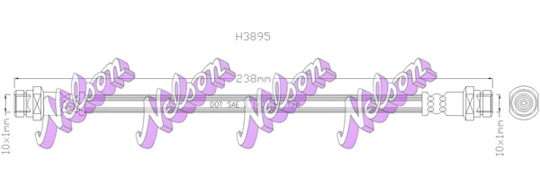 Flexible de frein KAWE H3895