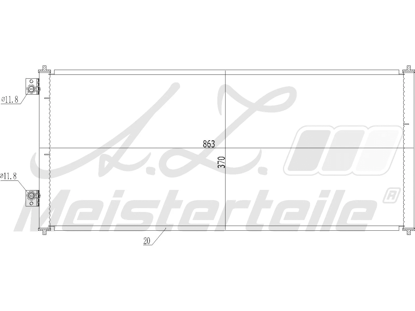 Condenseur, climatisation A.Z. Meisterteile AZMT-45-030-1403