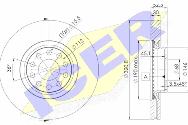 Disque de frein ICER 78BD4086-2