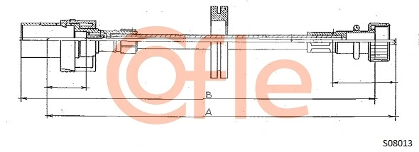 Câble flexible de commande de compteur COFLE 92.S08013
