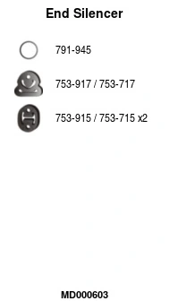 Silencieux arrière FA1 MD000603