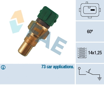 Contact thermique, voyant avertisseur de liquide de refroid. FAE 35610