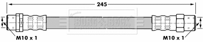 Flexible de frein BORG & BECK BBH6923