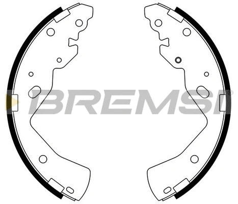 Jeu de mâchoires de frein BREMSI GF0798