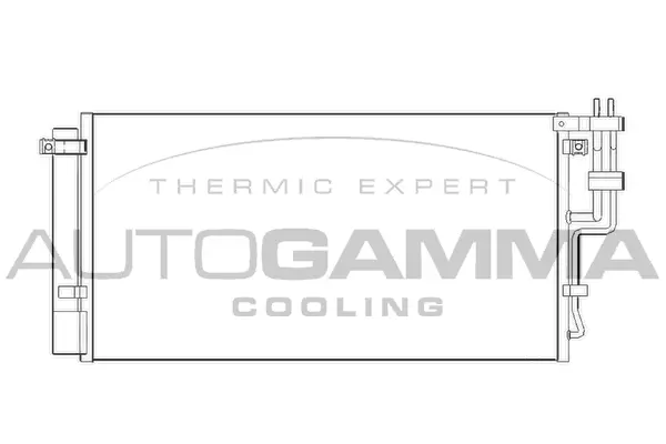 Condenseur, climatisation AUTOGAMMA 104908