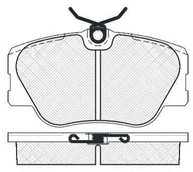 Kit de plaquettes de frein, frein à disque FIT FP0423