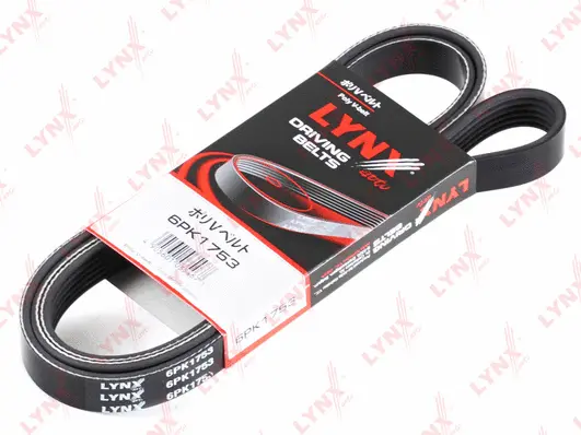 Courroie trapézoïdale à nervures LYNXAUTO 6PK1753