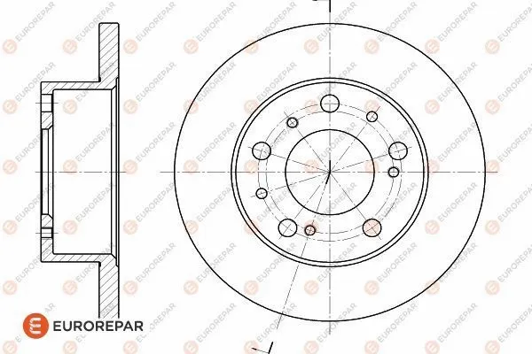 Disque de frein EUROREPAR 1618860580