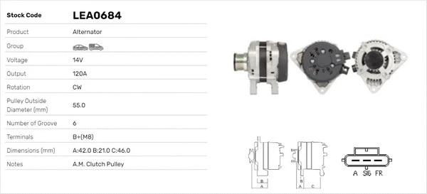 Alternateur LUSA LEA0684