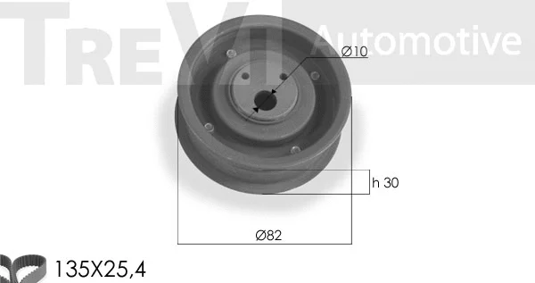 Kit de courroie crantée TREVI AUTOMOTIVE KD1113