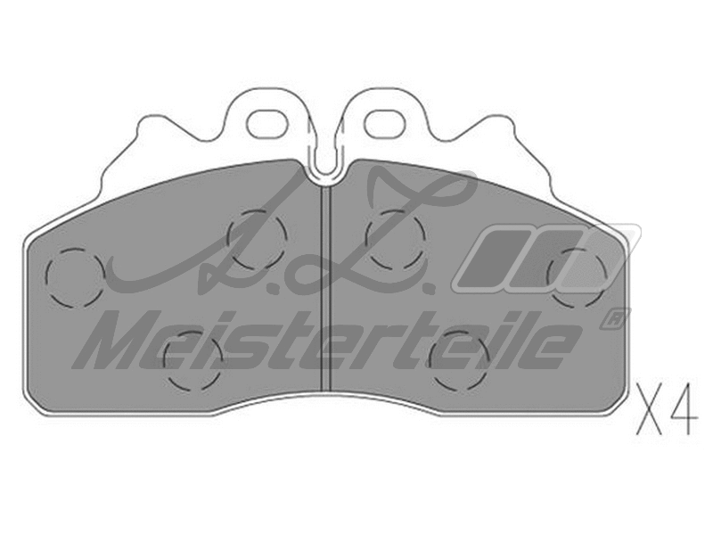 Kit de plaquettes de frein, frein à disque A.Z. Meisterteile AZMT-44-022-2435