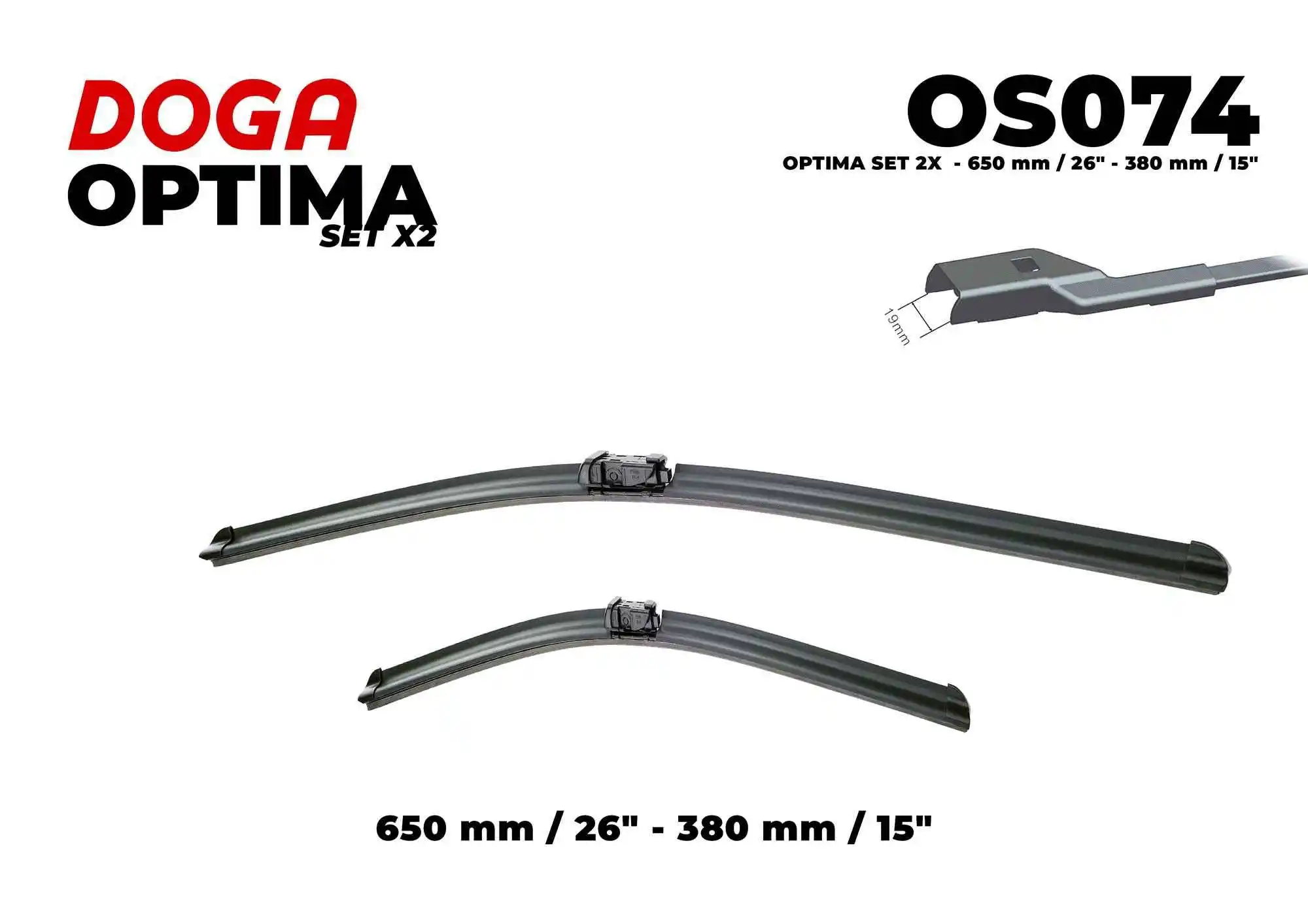 Balai d'essuie-glace DOGA OS074