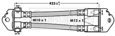 Flexible de frein BORG & BECK BBH6999