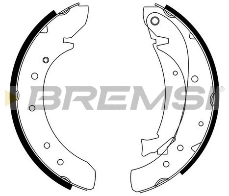 Jeu de mâchoires de frein BREMSI GF0176